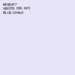 #E8E4F7 - Blue Chalk Color Image